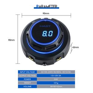 แหล่งจ่ายไฟสำหรับเครื่องสักดิจิตอล LCD พร้อมแผงควบคุมแบบสัมผัส LED ขนาดเล็ก และอะแดปเตอร์แปลงไฟสำหรับอุปกรณ์สัก - Product Image 5