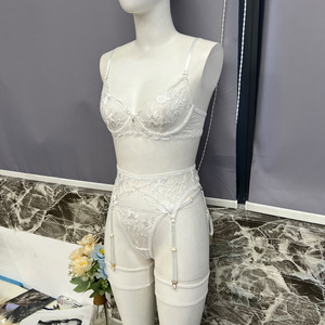Lingerie sensuelle, soutien-gorge transparent érotique, ultra sexy, 5 pièces, culottes sans entrejambe, bretelles de poitrine attrayantes, <span class=keywords><strong>sous</strong></span>-vêtements 1555 - Product Image 4