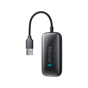 Adaptador Inalámbrico Portátil <span class=keywords><strong>Ottocast</strong></span> Más Rápido para CarPlay y <span class=keywords><strong>Android</strong></span> <span class=keywords><strong>Auto</strong></span> Wifi Carplay Aibox Modelo CA515-T con 1 Año de Garantía para Coches - Product Image 1