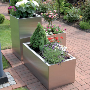Fioriera/Vaso da Esterno Grande Personalizzabile in Acciaio Inossidabile con <span class=keywords><strong>Prodotti</strong></span> <span class=keywords><strong>per</strong></span> <span class=keywords><strong>Giardino</strong></span> Domestico - Product Image 6