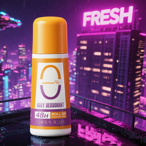 Desodorante Roll-On Sin Aluminio 48H Bloqueador de Olor Sin Parabenos Suave para Piel Sensible - FLORA RUBY - Product Image 3