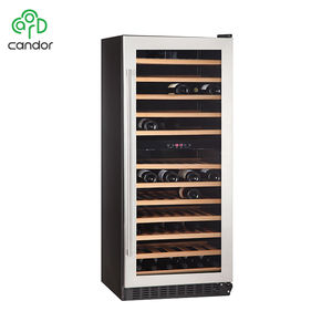 Para Candor Fábrica de aço inoxidável do fabricante do vinho Cooler 92-Bottle Dual Zone Built-in Compressor <span class=keywords><strong>Wine</strong></span> Fridge Household - Product Image 3