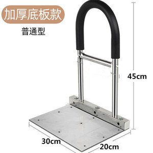 Barandillas para cama para personas mayores, soporte ajustable anticaídas con mango antideslizante, uso doméstico, 55 cm de altura, instalación de acero inoxidable - Product Image 3