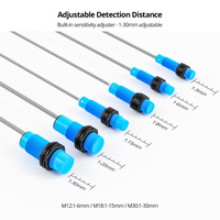 Capteur de proximité capacitif SUENW M12 NPN/PNP résistant à la corrosion, capteur de niveau de liquide, distance de détection 2-6 mm, 10-30 V CC