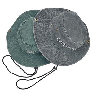 Chapeau de pêcheur en coton lavé durable, logo personnalisable, matériaux de haute qualité, utilisation à long terme, toutes saisons, décontracté, pêche/cyclisme - Product Image 5