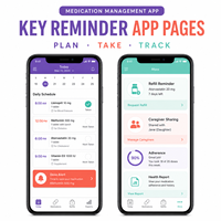 Solutions d'application fiables pour la gestion et la rappelation des médicaments, compatibles iOS et Android, avec programmation des doses et alertes sur les médicaments