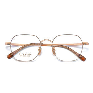 Nouvelle Monture de Lunettes en Titane Pur Tendance, Forme Rectangulaire, Monture Complète 6006, Durable, Unisexe, Verres en Résine - Product Image 4