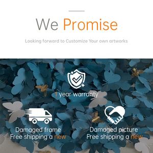 JZ decoración del hogar enmarcado arte de medios mixtos abstracto 3D Waibi <span class=keywords><strong>Sibi</strong></span> pintura hecha a mano tela lienzo arte de pared - Product Image 6