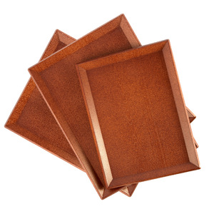 Wood Grain Japanese <b>Tray</b> Set Rectangular Serving <b>Tray</b> For <b>Tea</b> Dessert Sushi Hotel Coffee Use A8 670G Series - Product Image 2