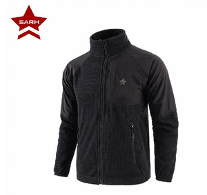 Veste d'extérieur en polaire camouflage pour homme <span class=keywords><strong>SARH</strong></span> - Fermeture éclair en toile pour l'hiver, coupe-vent, service OEM - Product Image 2