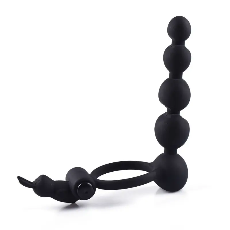 Vibration Lock Cock Ring Anal Beads For Men And Women With G-Spot Passion Toys Adult Sex Toys