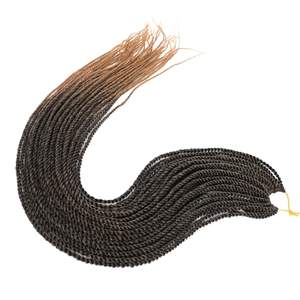 Extensiones <span class=keywords><strong>de</strong></span> Cabello Sintético Rubio Liso, <span class=keywords><strong>Trenzas</strong></span> <span class=keywords><strong>de</strong></span> Ganchillo Preestiradas <span class=keywords><strong>de</strong></span> Alta Calidad para Mujer, Cabello Sedoso Teñido al Por Mayor - Product Image 4