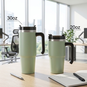 <span class=keywords><strong>Mug</strong></span> à café isotherme premium 20 oz, cadeau, double paroi, en acier inoxydable, avec poignée, logo <span class=keywords><strong>personnalisé</strong></span> gravé au laser, bouteille d'eau avec revêtement en poudre - Product Image 2