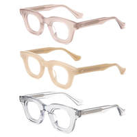 Lunettes vintage unisexes 2026, montures de lunettes rondes tendance, lunettes anti-lumière bleue, montures de lunettes en acétate