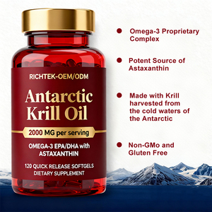 Lal sertifikalı özel etiket antarktika saf Premium <span class=keywords><strong>Krill</strong></span> yağı ağır Metal test antarktika Omega 3 100% <span class=keywords><strong>Krill</strong></span> yağı Softgel - Product Image 3