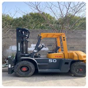 รถยก TCM มือสองคุณภาพสูง 5 ตัน ปี 2018 เครื่องยนต์ดีเซล ยกสูงสุด 3 เมตร สภาพดี ปั๊มมอเตอร์เครื่องยนต์ประสิทธิภาพสูง - Product Image 1