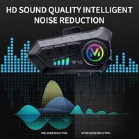 Headset olahraga nirkabel dengan peredam bising, untuk sepeda motor elektrik, indikator baterai LED, JL Chipset untuk helm sepeda motor