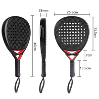 Raquette de padel en fibre de carbone personnalisée Offre Spéciale avec votre propre conception Logo OEM professionnel emballage filet en nylon