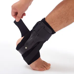 High Quality Breathable Compression Black Ankle Support Breathable Ankle Brace Wrap for Sports