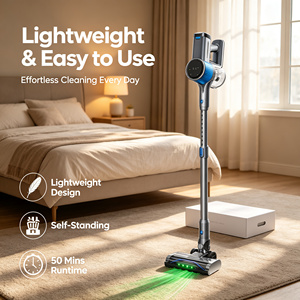 Aspirateur à manche sans fil, phare LED, support mural, forte aspiration 50Kpa, filtration en 7 étapes, léger pour un nettoyage en profondeur - Product Image 1