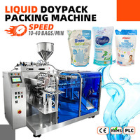 Machine d'emballage automatique pour sachets Doypack à fermeture éclair pour adoucissant textile, savon à lessive, détergent liquide, sachet souple autoportant