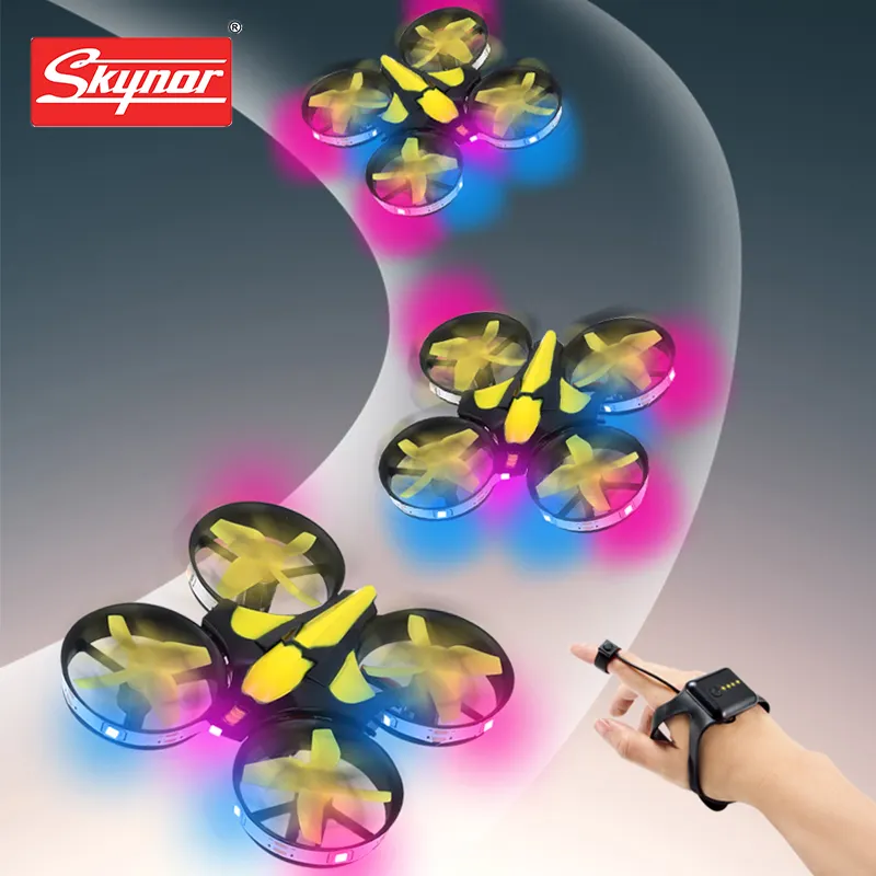 2023 new novelty child small rc gesture sensing drone flying 4 axis quadcopter quadrocopter light rc aircraft
