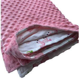 ผ้าห่มมิงกี้สองด้านสำหรับเด็กทารกผ้าห่มมิงกี้ถักแบบอุ่นนุ่มเป็นพิเศษสำหรับเด็กออกแบบได้ตามที่ต้องการ - Product Image 3