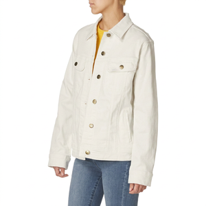 Premium Women Jean Jacket Vintage <b>Denim</b> <b>Coat</b> Cotton Button Closure Casual Street Fashion Lightweight Daily Wear Style Fit - Product Image 1