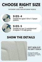 Ballon de football haut de gamme en cuir PU taille 5, thermocollé, écologique, pour entraînement intérieur/extérieur et matchs officiels