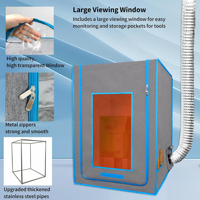 Boîtier d'imprimante 3D en résine avec kit de ventilation pour imprimante 3D de grande taille Bambu Lab Creality Elegoo