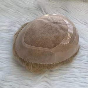 ท็อปเปอร์ผมผู้ชายแบบติดกาว ทอผมด้วยมือทั้งชิ้น สไตล์ยุโรปและอเมริกา สำหรับวัยกลางคนและผู้สูงอายุ  รับสั่งทำโลโก้ - Product Image 3