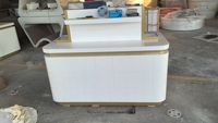 Étagères à parfums en bois, mobilier de magasin de cosmétiques, vitrine d'exposition, présentoirs, vitrine LED pour soins de la peau et cosmétiques