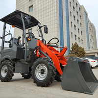 Kostenloser Versand Bester Preis 400kg-0,9t Mini-Radlader Mini-Frontlader Kleiner Elektrolader Zum Bestpreis