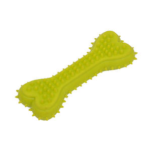 Commercio all'ingrosso della fabbrica di animali domestici da masticare indistruttibile giocattoli per cani osso molari-pit-resistente giocattoli TPR osso per cani da masticare giocattoli cigolanti - Product Image 6