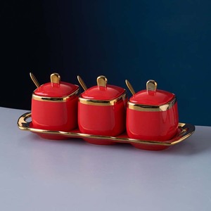 Réservoir en céramique, boîte, fournitures <span class=keywords><strong>de</strong></span> cuisine domestique, bouteille d'assaisonnement, <span class=keywords><strong>pot</strong></span> <span class=keywords><strong>de</strong></span> <span class=keywords><strong>sel</strong></span> - Product Image 5