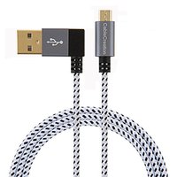 Câble Micro USB angulaire à 90 degrés CableCreation, cordon tressé USB A vers Micro B à angle gauche/droit pour caméra embarquée, Raspberry Pi, GPS