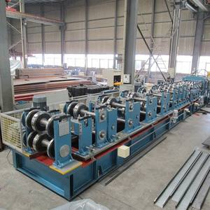 Automatisch breiten verstellbarer Stahl C-Abschnitt Kanal Pfette Kaltwalzform maschine Mitsubishi PLC Control High 1,5-4mm - Product Image 2