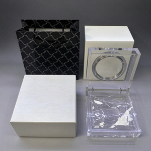 Estuche de Reloj de Lujo Transparente con Logotipo Personalizado Directo de Fábrica, Caja de Exhibición de Relojes Transparente, Estuche de Reloj de Marca de Alta Gama y Caja de Regalo - Product Image 1