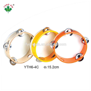 Vente en gros de petits tambourins faits à la main Pandero Remo Profesional Instrumentos Musicales Tambourin avec logo personnalisé avec HHat - Product Image 2