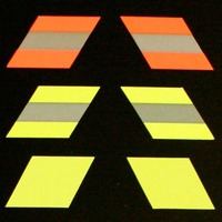 Autocollant réfléchissant résistant à la flamme pour casques FR coton tissu ignifuge auto-adhésif pour chapeaux de pompier