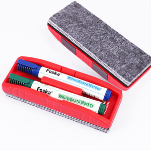 Gomme magnétique puissante pour <span class=keywords><strong>tableau</strong></span> <span class=keywords><strong>blanc</strong></span> effaçable à sec avec rainure pour marqueur, pour tableaux blancs, verre, porcelaine, mélamine et surfaces effaçables à sec - Product Image 1