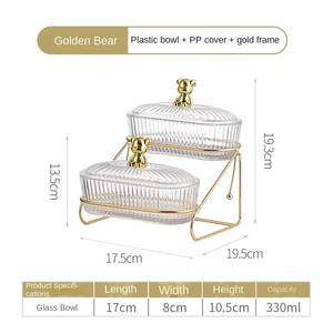 Đĩa trái cây thủy tinh mới <span class=keywords><strong>2025</strong></span>, dùng trong gia đình, phòng khách, đựng hạt khô, đồ ăn nhẹ, kiểu dáng mới, thích hợp cho trà chiều - Product Image 6