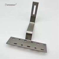 Support de montage de panneau solaire, crochet de toit, sans perçage/soudure, installation facile, acier inoxydable de haute qualité pour toits en tuiles/acier