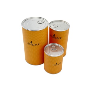 For Eco-friendly Customized Food Paper Tube Packaging Bulk Order , with Easy Pull Cap and Adhesive Lid, Easy to Store. - Product Image 2