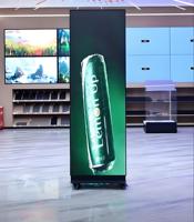 Pantalla LED Plegable para Interiores con Base con Ruedas, Pantalla Digital Publicitaria para Centros Comerciales, Exposiciones y Tiendas