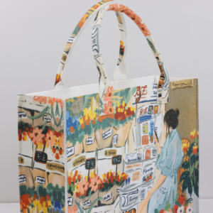 Sac de shopping réutilisable en feutre PET unisexe pour un usage quotidien, sac fourre-tout écologique personnalisé avec logo, sublimation thermique - Product Image 2