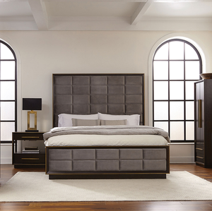 Comò Moderno in Legno Massello di Quercia con 6 Cassetti, Finitura Affumicata - Product Image 5