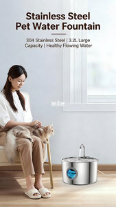 <span class=keywords><strong>Meilleure</strong></span> <span class=keywords><strong>fontaine</strong></span> à <span class=keywords><strong>eau</strong></span> automatique moderne et durable pour animaux de compagnie, écologique, 3,2 L, en acier inoxydable, distributeur d'<span class=keywords><strong>eau</strong></span> silencieux pour <span class=keywords><strong>chat</strong></span> avec USB - Product Image 3