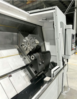 DL TCK600 Tour-fraiseuse CNC Fanuc horizontale à banc incliné, 3 axes, mono-broche, robuste, pour métaux, avec outils motorisés