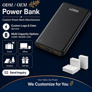M-QUEEN 30000mAh <b>Mini</b> Ultra Slim Portable Power Bank Dual USB Micro USB Quick Charge ROHS/CE/FCC Certified High Capacity - Product Image 1